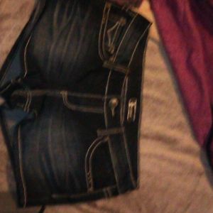 Soundgirl cut off denim shorts